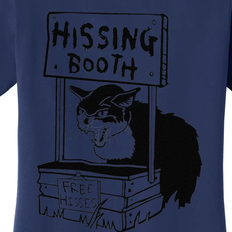 Funny Hissing Booth Kitten Kitty Cat Furmom Furdad Women's T-Shirt