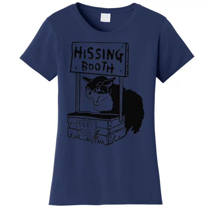 Funny Hissing Booth Kitten Kitty Cat Furmom Furdad Women's T-Shirt