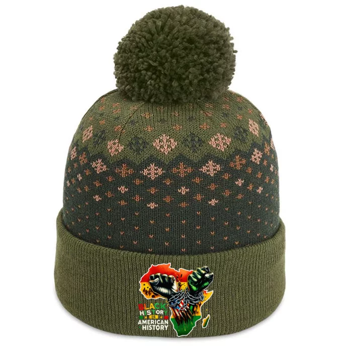 Fist Hands Black History Black History The Baniff Cuffed Pom Beanie