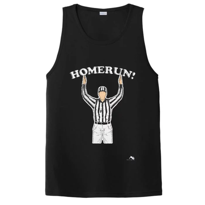 Funny Homerun Baseball Football Performance Tank