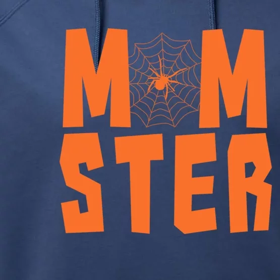 Funny Halloween Costume Idea For Sarcastic Mom Momster Gift Performance Fleece Hoodie