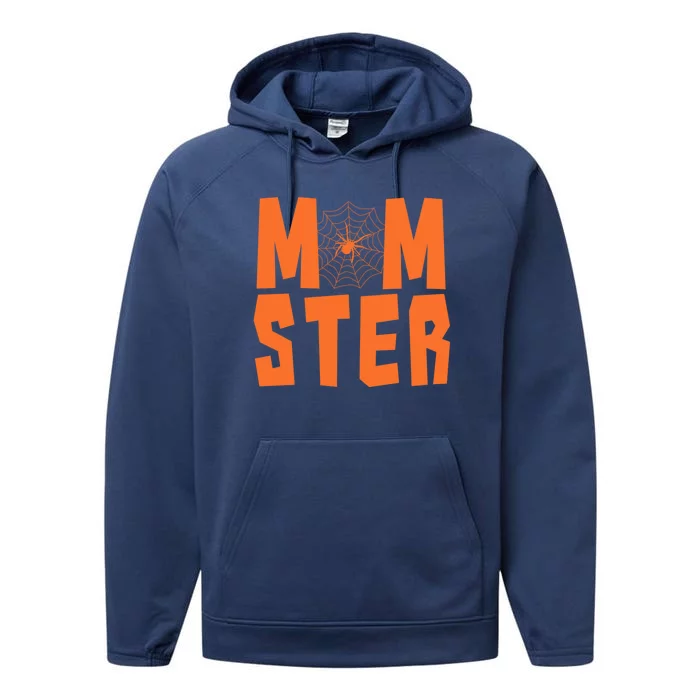 Funny Halloween Costume Idea For Sarcastic Mom Momster Gift Performance Fleece Hoodie