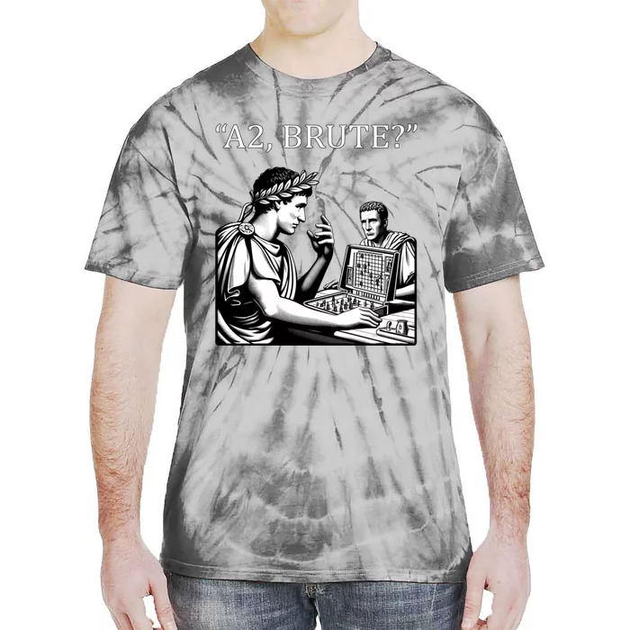 Funny History Caesar And Brutus Board Game Meme Tie-Dye T-Shirt