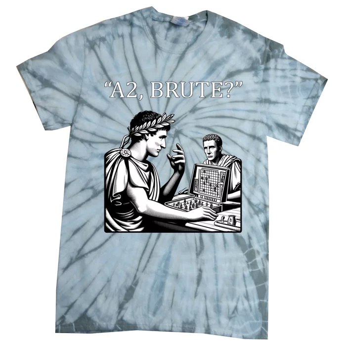 Funny History Caesar And Brutus Board Game Meme Tie-Dye T-Shirt