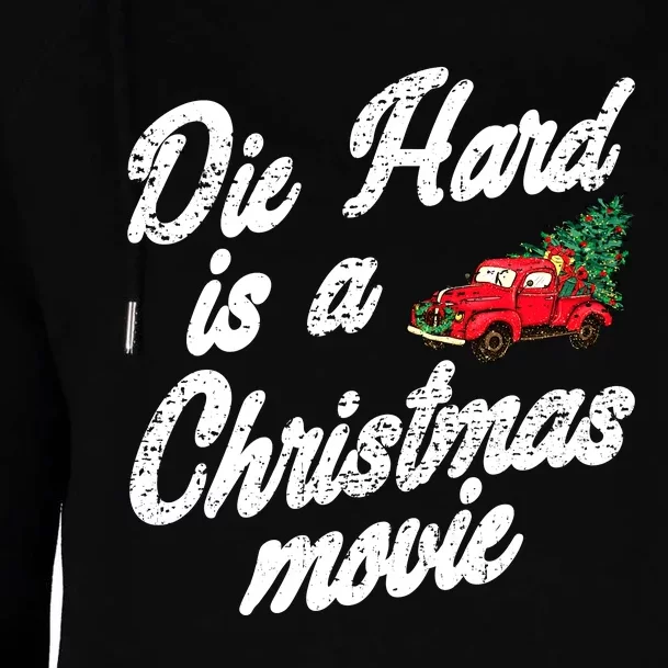 Funny Hard Christmas Movie Womens Funnel Neck Pullover Hood