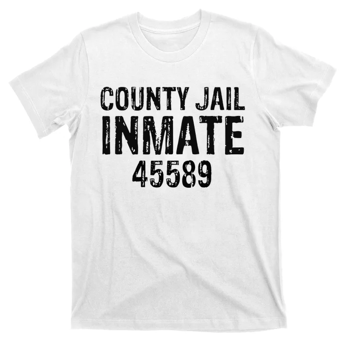 funyn Halloween County Jail Inmate Prisoner Costume Party T-Shirt