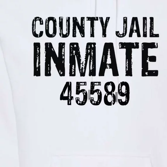 funyn Halloween County Jail Inmate Prisoner Costume Party Premium Hoodie