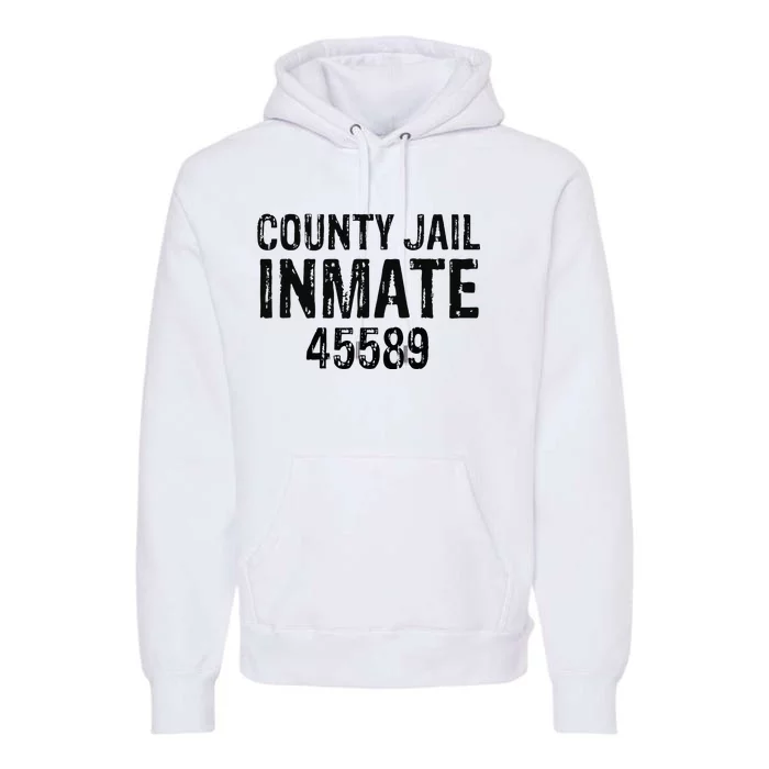 funyn Halloween County Jail Inmate Prisoner Costume Party Premium Hoodie