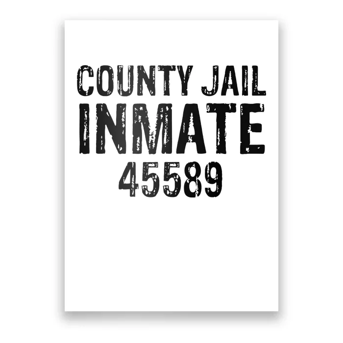 funyn Halloween County Jail Inmate Prisoner Costume Party Poster