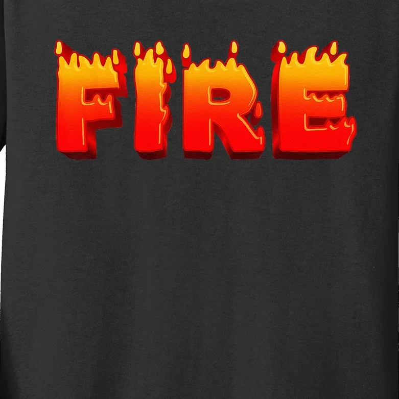 Family Halloween Costume Fire Ice Couple Matching Party Kids Long Sleeve Shirt