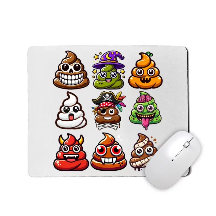 Funny Halloween Characters Collection Mousepad