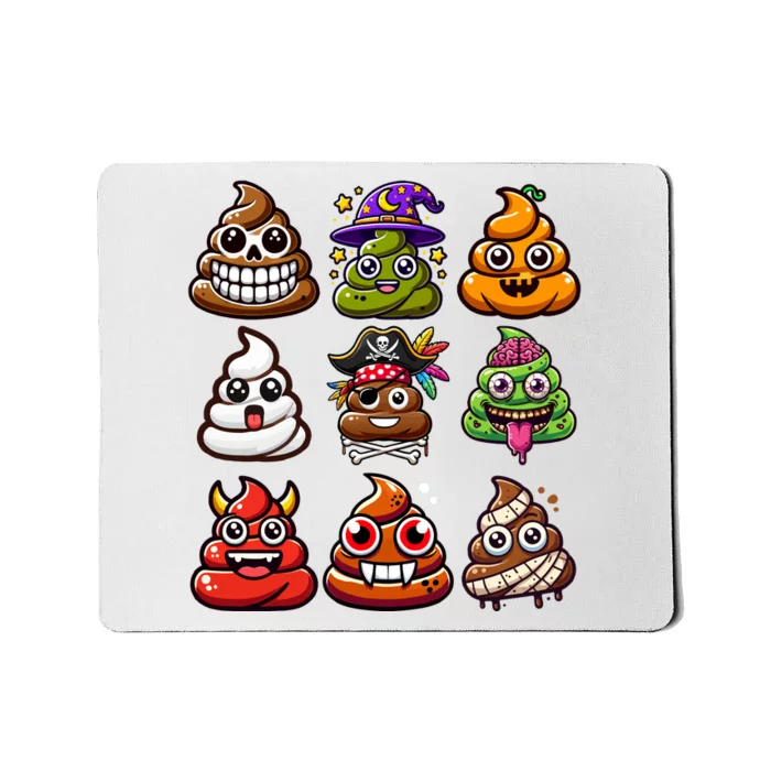 Funny Halloween Characters Collection Mousepad