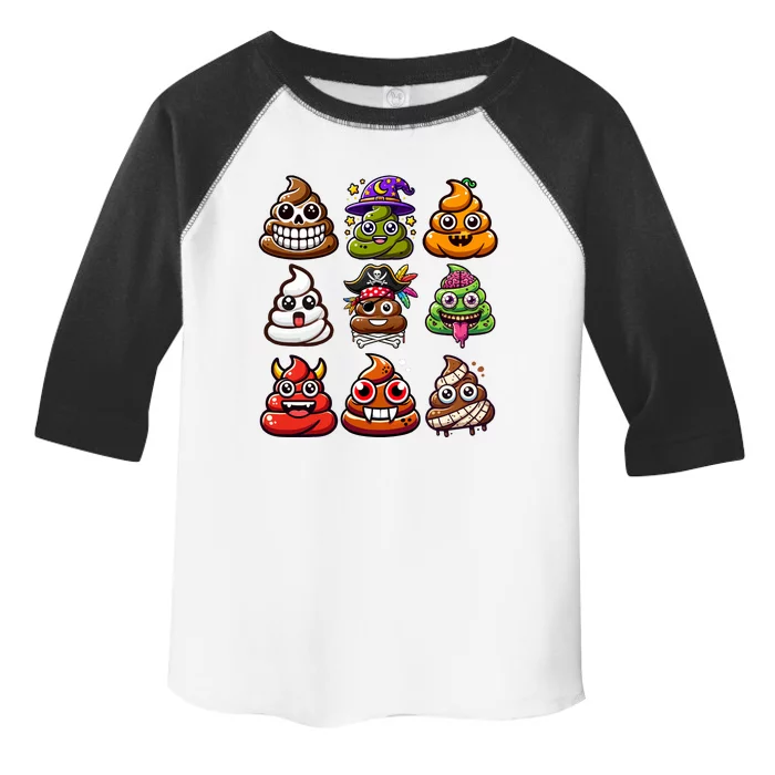 Funny Halloween Characters Collection Toddler Fine Jersey T-Shirt