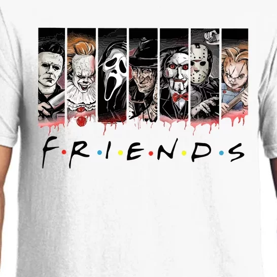 Friends Horror Characters Halloween Squad Team Pajama Set