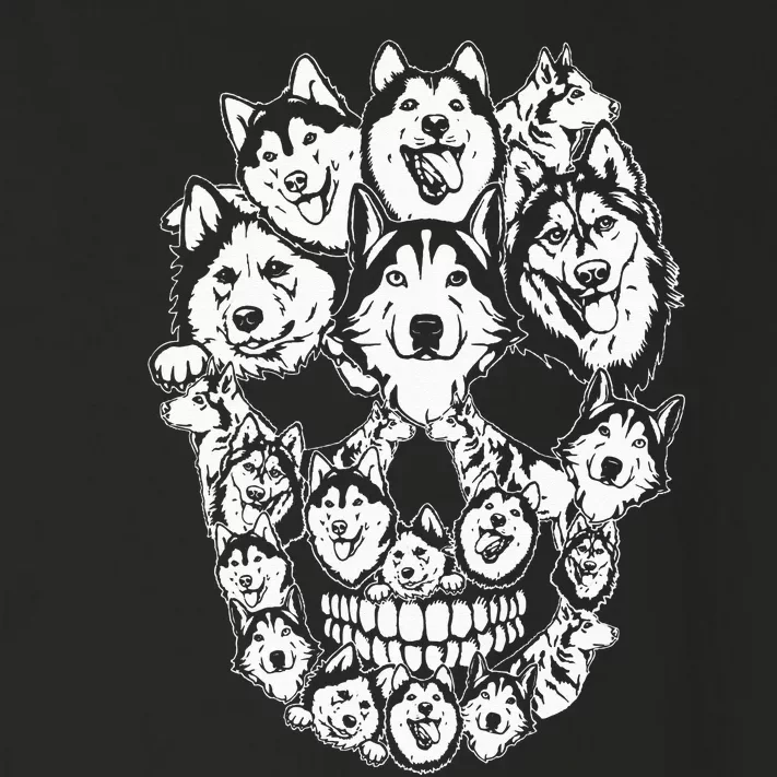 Funny Halloween Costume Skull Siberian Husky Dog Lover Toddler Long Sleeve Shirt