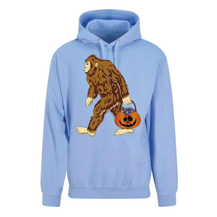 Funny Halloween Costume Bigfoot Pumpkin Lovers Fans Unisex Surf Hoodie