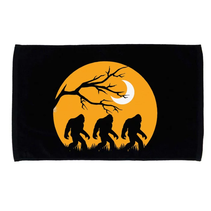 Funny Halloween Costume Bigfoot Sasquatch Autumn Night Gift Microfiber Hand Towel