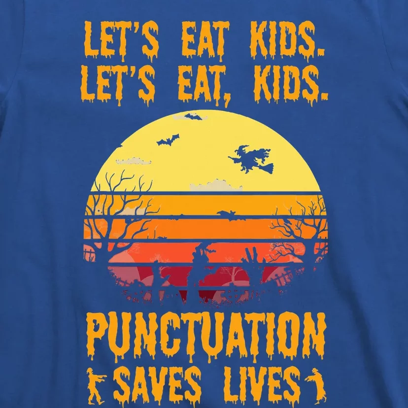 Funny Halloween Costume Teacher Lets Eat Punctuation T-Shirt