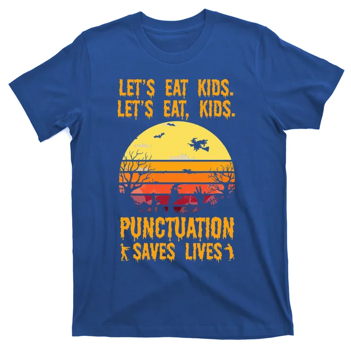 Funny Halloween Costume Teacher Lets Eat Punctuation T-Shirt