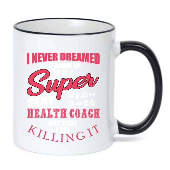 Funny Health Coach Motivation Fitness Cute Gift Black Color Changing Mug