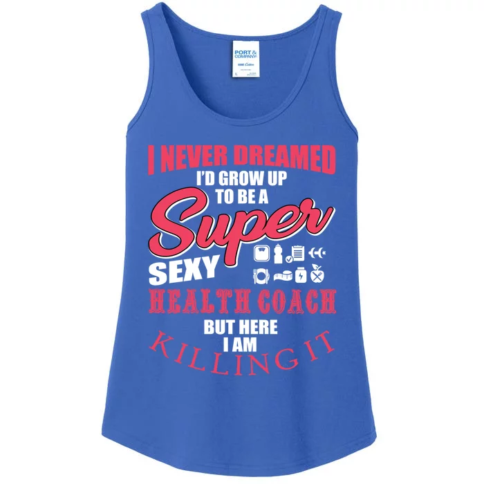 Funny Health Coach Motivation Fitness Cute Gift Ladies Essential Tank