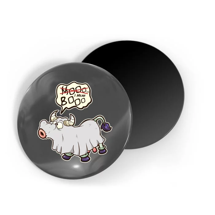 Funny Halloween Cow Moo I Mean Boo Magnet