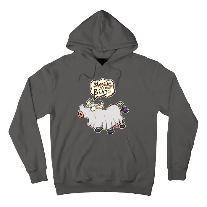 Funny Halloween Cow Moo I Mean Boo Tall Hoodie