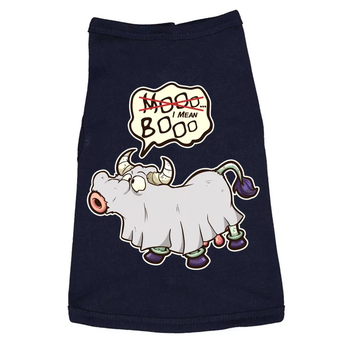 Funny Halloween Cow Moo I Mean Boo Doggie Tank