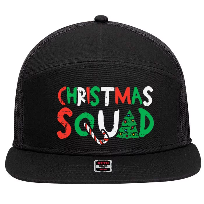 Festive Holiday Crew Festive Season Gathering 7 Panel Mesh Trucker Snapback Hat