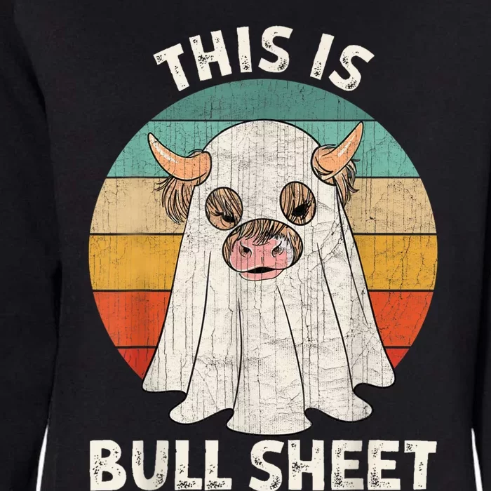 Funny Halloween Cow Boo Ghost Costume This Is Bull Sheet Womens California Wash Sweatshirt