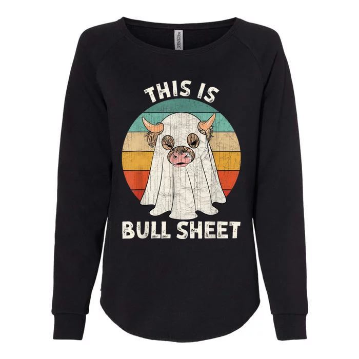 Funny Halloween Cow Boo Ghost Costume This Is Bull Sheet Womens California Wash Sweatshirt