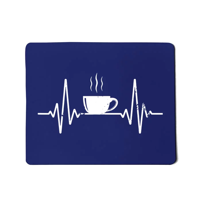 Funny Heartbeat Coffee Coffee Cup Frequency Mousepad