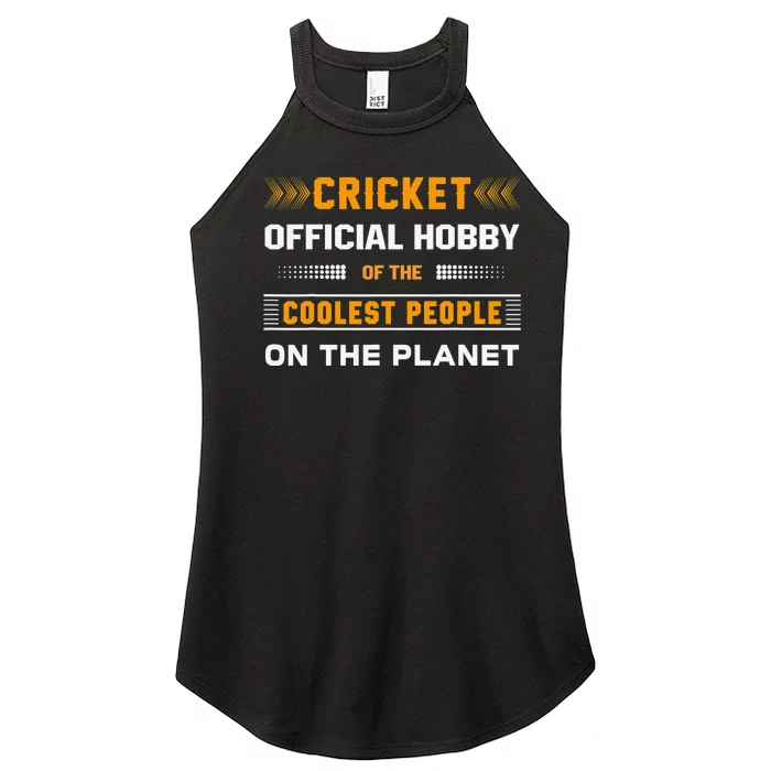 Funny Hobby Cricket For Cricket Lovers Players Women’s Perfect Tri Rocker Tank