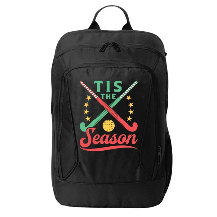 Field Hockey Christmas Tis The Season Cute Player Holiday Gift City Backpack