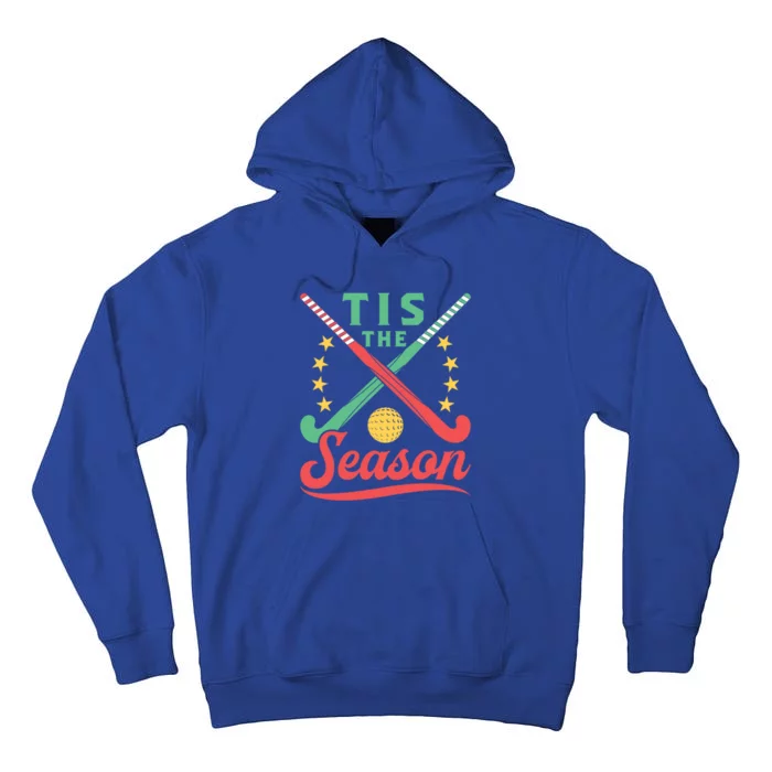 Field Hockey Christmas Tis The Season Cute Player Holiday Gift Tall Hoodie