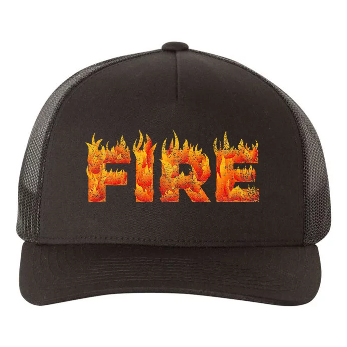 FIRE HALLOWEEN COSTUME FIRE AND ICE MATCHING COUPLES Yupoong Adult 5-Panel Trucker Hat