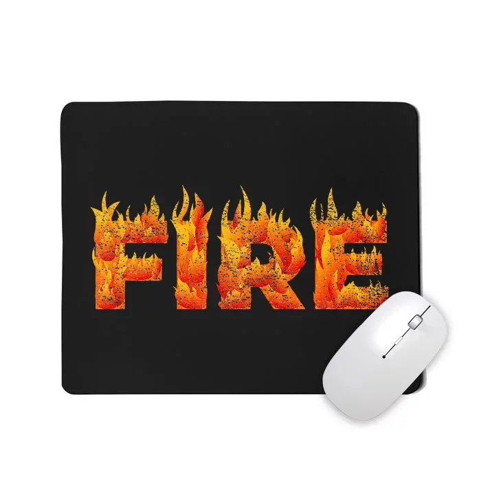 FIRE HALLOWEEN COSTUME FIRE AND ICE MATCHING COUPLES Mousepad