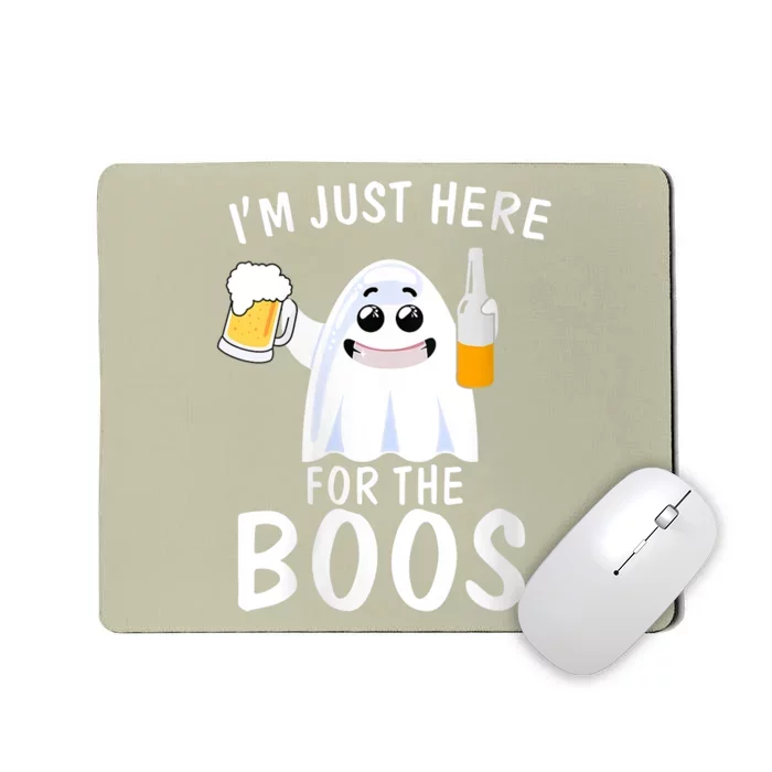 Funny Halloween, Cute Halloween, I'm Just Here For The Boos Costume Mousepad