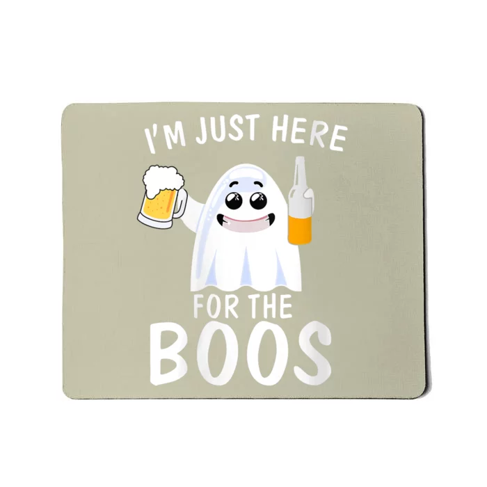 Funny Halloween, Cute Halloween, I'm Just Here For The Boos Costume Mousepad