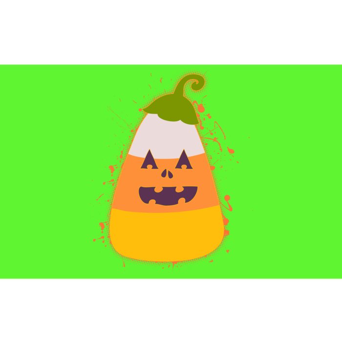 Funny Halloween Candy Corn Pumpkin Bumper Sticker