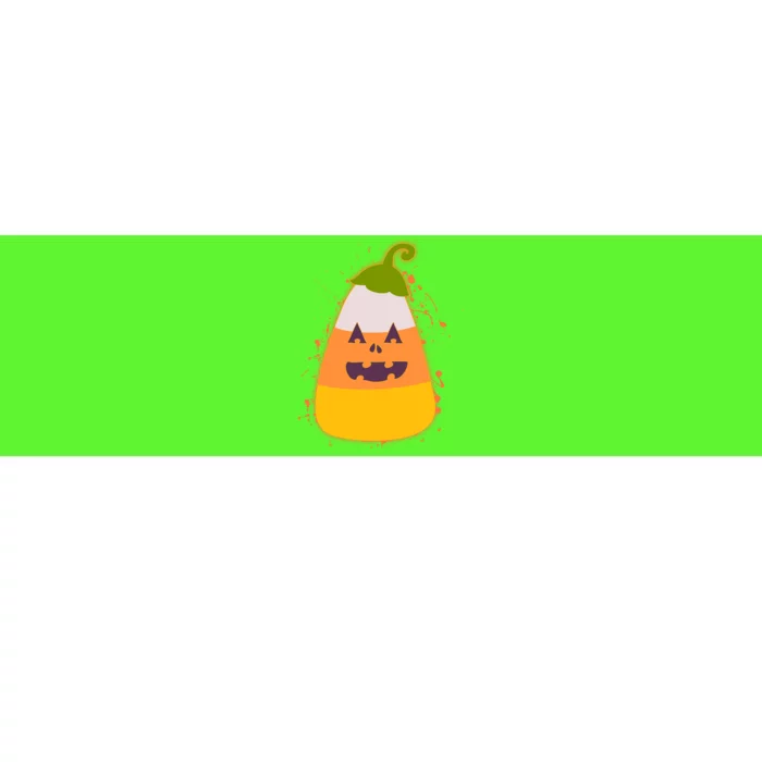 Funny Halloween Candy Corn Pumpkin Bumper Sticker