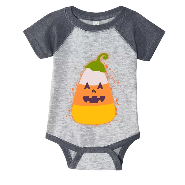 Funny Halloween Candy Corn Pumpkin Infant Baby Jersey Bodysuit