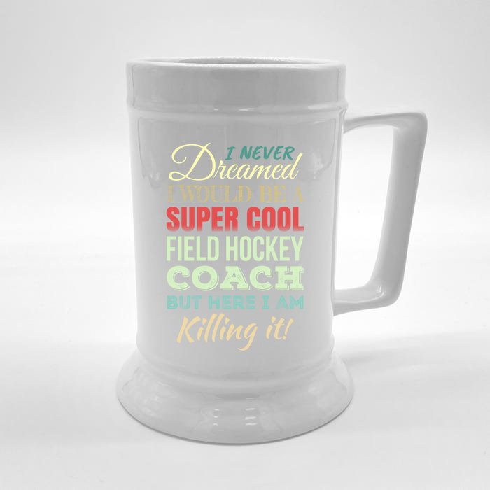 Field Hockey Coach Gift Funny Thank You Appreciation Gift Front & Back Beer Stein