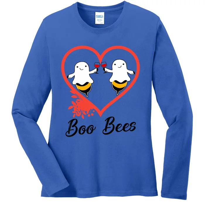 Funny Halloween Cute Gift Boo Bees Gift Ladies Long Sleeve Shirt