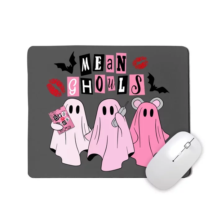 Funny Halloween Cute Ghost Mean Ghouls Spooky Season Gift Mousepad