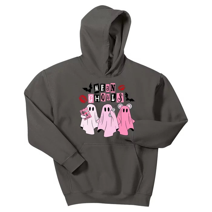 Funny Halloween Cute Ghost Mean Ghouls Spooky Season Gift Kids Hoodie