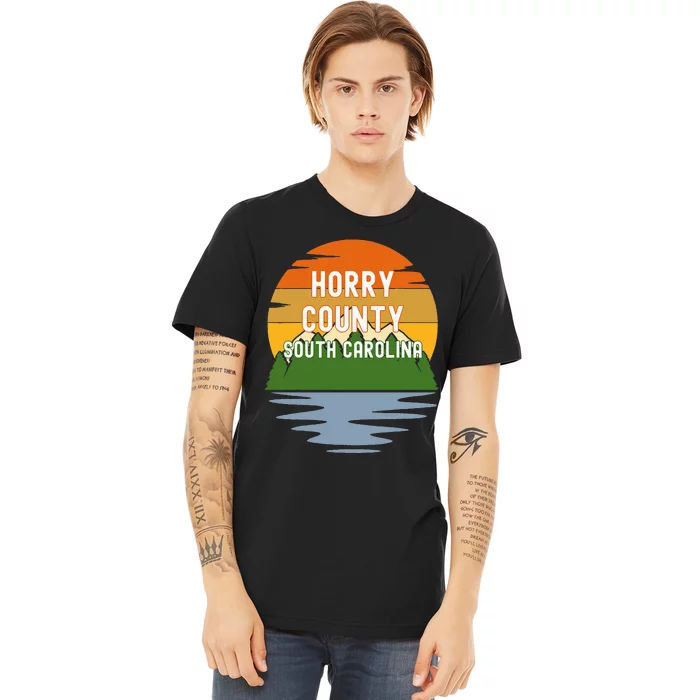 From Horry County South Carolina Vintage Sunset Premium T-Shirt