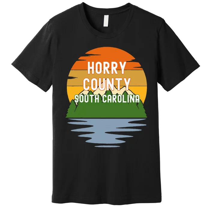 From Horry County South Carolina Vintage Sunset Premium T-Shirt