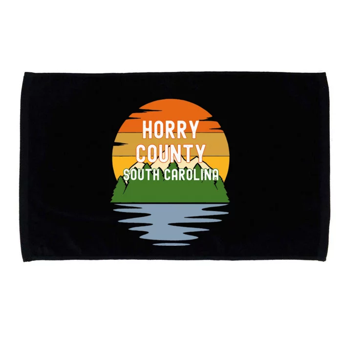 From Horry County South Carolina Vintage Sunset Microfiber Hand Towel