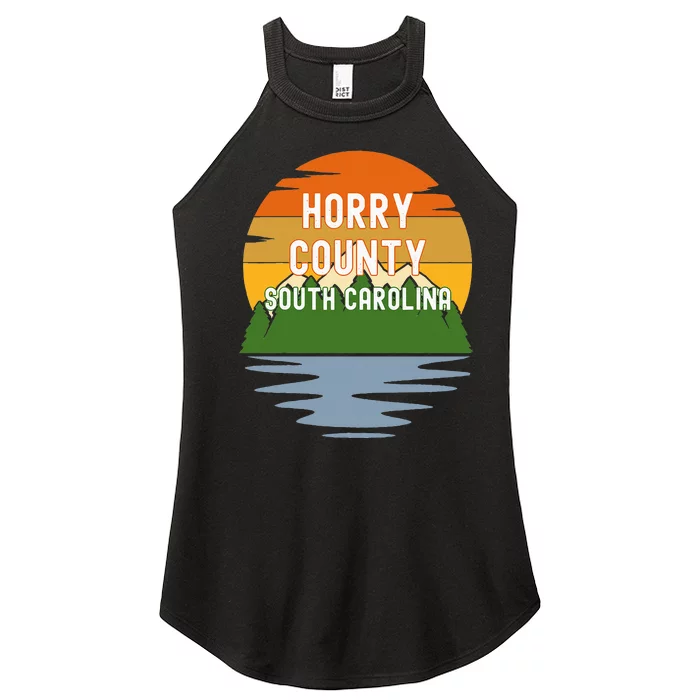 From Horry County South Carolina Vintage Sunset Women’s Perfect Tri Rocker Tank